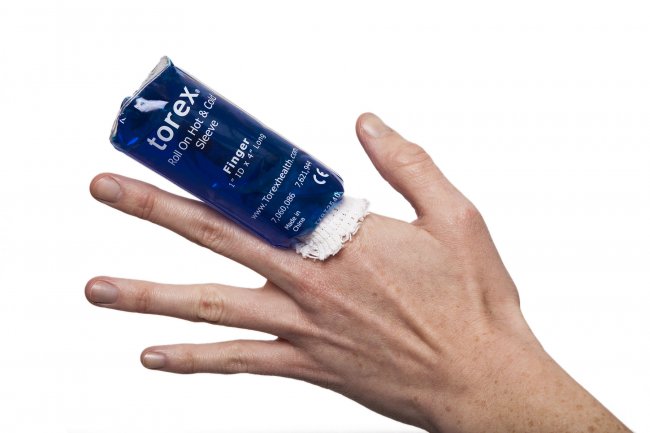 Photo of Hot/Cold Therapy Roll-On Sleeves - Finger Size